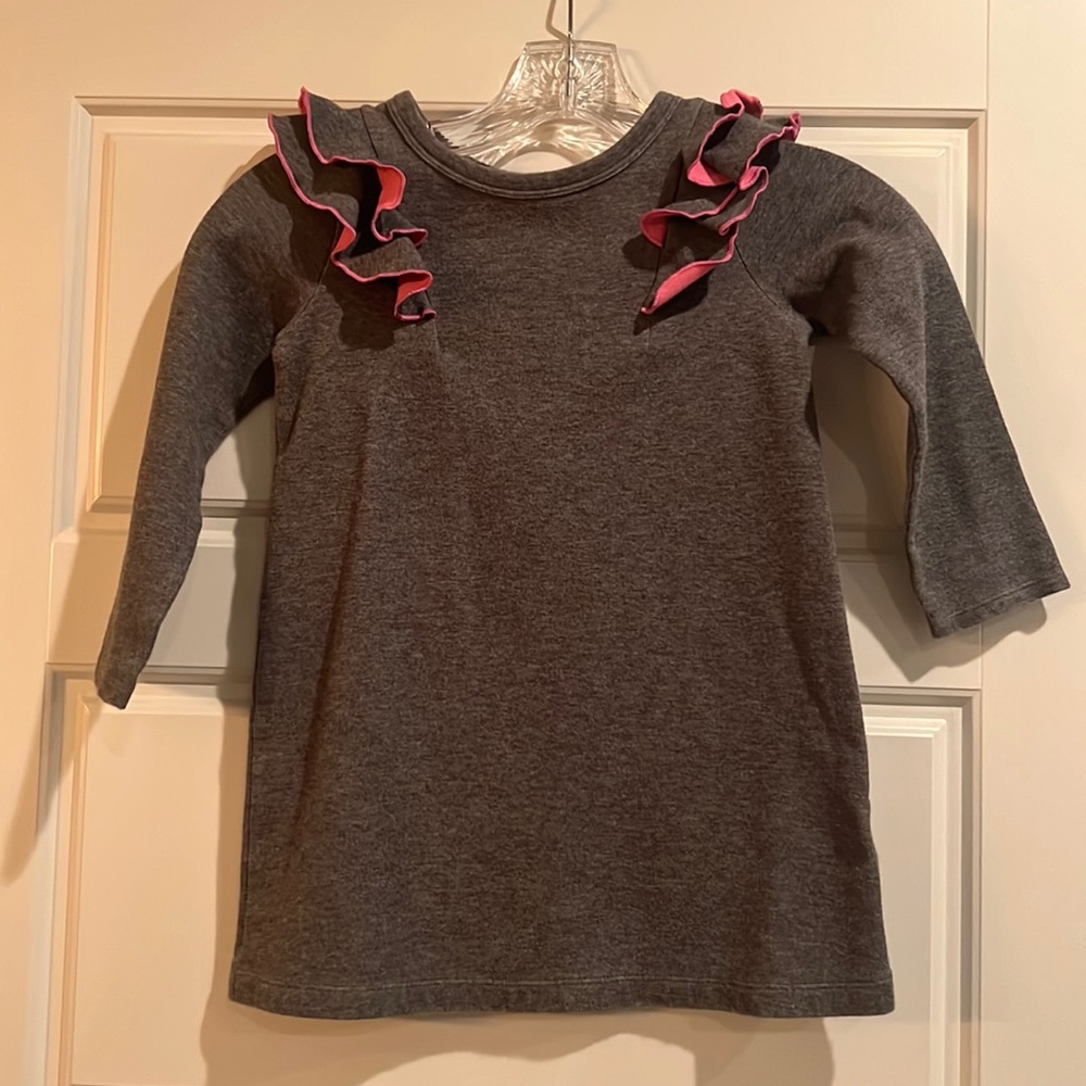 Cat & Jack Dress with Ruffle Shoulder Accents and 3/4 Sleeves - Size 5T